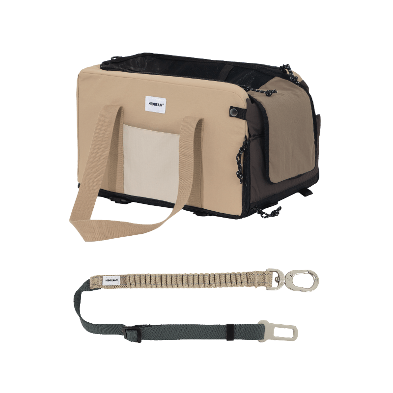 Pet Armrest Car Seat & Safety Belt Set – Secure, Comfortable Travel for Small Pets - Paw Charge
